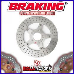 2-rl3005 pair brake discs front DX + SX braking for HARLEY D. FLHX street