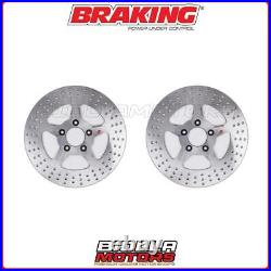 2009 Braking Harley Davidson Flhx Street Glide 1584 Front Brake Disc Kit