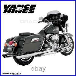 2011 Harley FLHXSE2 1800 ABS Street Glide CVO 16763 EXHAUST Vance & Hines Twin