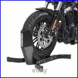 2x Front wheel rocker bl-or matt for Harley Davidson Street Glide / Special