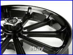 3D Black 21X3.5 Billet USA Wheel Harley-Davidson 2014-22 Street Glide with ABS