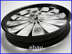 3D Black 21X3.5 Billet USA Wheel Harley-Davidson Street Glide