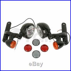 4.5 Auxiliary Fog Light Bracket With Turn Signal For Harley Electra Street Glide