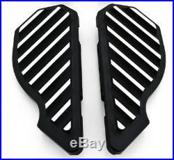 4 Black Billet Harley Road Glide Street Floorboards Foot Pegs