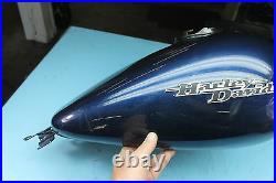 457 12 Harley-Davidson Street Glide Gas Tank Fuel Cell Petrol Reservoir blue