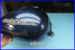 457 12 Harley-Davidson Street Glide Gas Tank Fuel Cell Petrol Reservoir blue