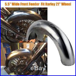 5.5 Wide Front Fender For Harley 21 Wheel Bagger Touring Street Glide Road FLH