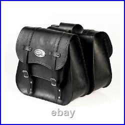 Bags Saddle Motorcycle Skin Black Custom Harley Davidson Dyna Street Fat Bob