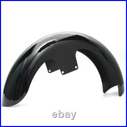 Black Painted 21Wheel Front Fender For Harley Touring Electra Street Road Glide