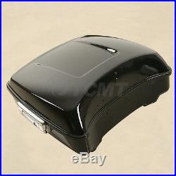 Chopped Tour Pak Pack Trunk Backrest +Two Up Rack For Harley Street Glide 14-18