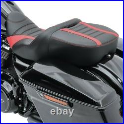 Comfort seat for Harley Street Glide 14-21 Craftride TG3 black-red