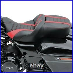 Comfort seat for Harley Street Glide 14-21 Craftride TG3 black-red