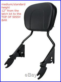 Detachable Backrest Sissy Bar Luggage Rack Fit For Harley Street Glide 2014-2020