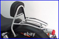 FEALING Driver Sissy Bar with Pillows and Luggage Rack, HD Dyna Street Bob 09, 37