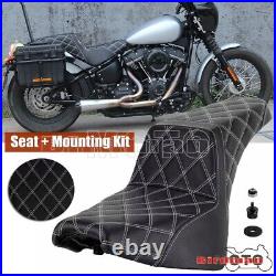 For Harley Davidson Softail Slim FLSL Street Bob FXBB Rider Passenger Seat Kit