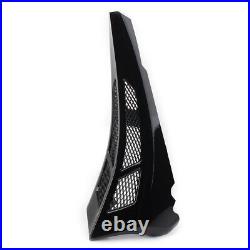 For Harley Street Road Glide 2014-22 Black Stretched Tall Chin Spoiler Scoop