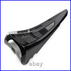 For Harley Street Road Glide 2014-22 Black Stretched Tall Chin Spoiler Scoop