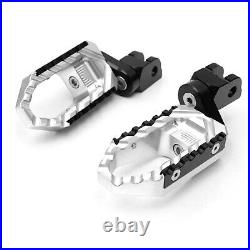 For Softail STREET LOW RIDER 18-19 Front Wide Foot Pegs 25mm Lower Silver