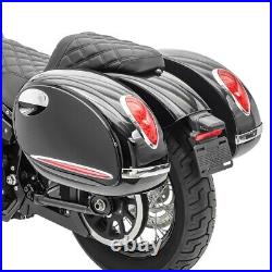 Hard saddlebags Alabama 33l for Harley Davidson Rocker/ C, Street-Rod