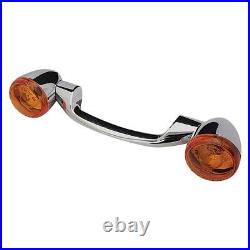 HardDrive Light Bar, Amber Lens (Chrome) 1986-2014 Harley Davidson FL Models