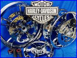 Harley 2014 to 19 CHROME STREET GLIDE ENFORCER RIMS BUILD YOUR OWN PACKAGE