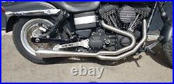 Harley Davidson FDX Street Bob 1685 MassMoto Low Full Exhaust System