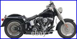 Harley Davidson FLSTC 1450 2000-2003 Exhaust Pro Street Turn Out Black