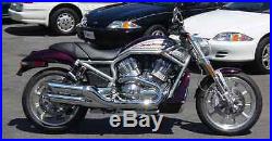 Harley Davidson Night Rod/Street Rod Slash Cut Exhaust Pipes BAFFLED (111-1222)