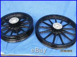 Harley Dyna Mag FXD Street Bobs all Black Wheels & Bearings Front & Rear