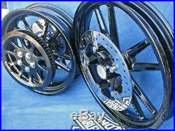 Harley Dyna Wheels Switch-Blade FXD Street Bob Rims 17 Rear 19 Front as Shown