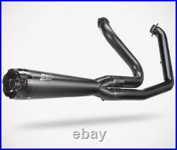 Harley FXBB Street Bob 2017 Zard Black Stainless Road Full Exhaust System E5