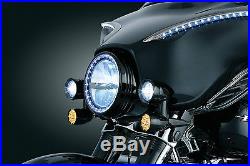 Kuryakyn Gloss Black Driving Lights 4 Harley Davidson Street Glide Electra Ultra