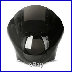 Lampenmaske Q1 für Harley Dyna Street Bob/ Low Rider/ S dunkel
