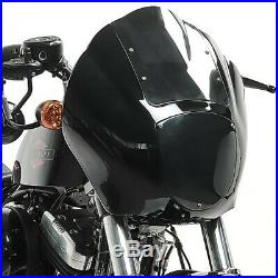 Lampenmaske Q1 für Harley Softail Street Bob/ Low Rider dunkel