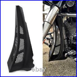 Matte Black Stretched Tall Chin Spoiler Scoop For Harley Street Road Glide 14-22