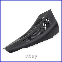 Matte Black Stretched Tall Chin Spoiler Scoop For Harley Street Road Glide 14-22