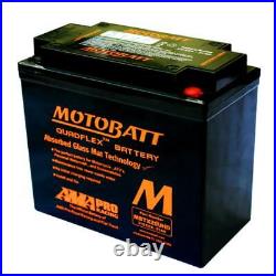 Motobatt Battery for Harley Davidson DYNA 1580 STREET BOB FXDB 2012-2015 AGM