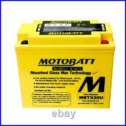 Motobatt Battery for Harley Davidson DYNA 1580 STREET BOB FXDB-I GX 07-11 AGM