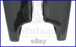 Mutazu 4 Extended Hard Bags Black Pearl for Harley Road King Street Glide FLHT