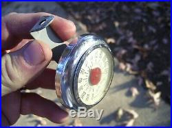 Original 1940s-50s Tel-tru Auto thermometer gage old vintage scta GM Ford Chevy