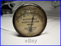 Original 1940s visor Gauge thermometer old Accessory vintage scta GM Ford Chevy