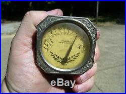 Original 1950s Auto Thermometer gauge Visor vintage scta GM Ford Chevy accessory