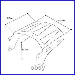 Portapacchi removibile AW per Harley Davidson Road King 09-23 nero