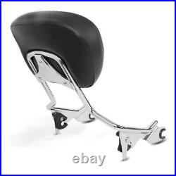 SISSYBAR W1 + Rear Bag LX for Harley STREET GLIDE 14-19 with Luggage Carrier Chr