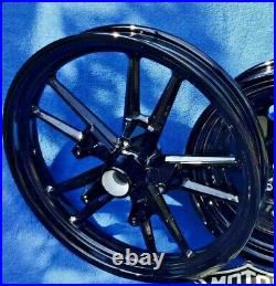 SOLD HARLEY WHEELS DYNA Switch Blades INCLUDES BEARINGS as Shown FXD Street