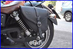 Saddle Bag For Harley Davidson Dyna Street Bob Wide Glide Best Italian Leather