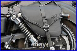Saddle Bag Harley Davidson Dyna Street Bob Wide Glide Italian Quality Leather