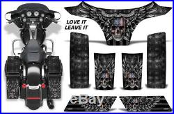 Saddlebags + Cowl Graphics Kit Decal Wrap For Harley-Davidson Street Glide LV LT