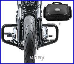 Set Crash Bar + rear bag TM2 For Harley Dyna Street Bob 06-17 STM13