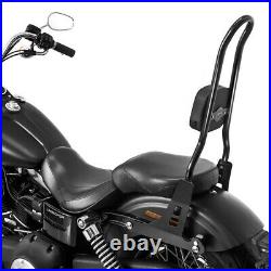 Sissy Bar CSXL für Harley-Davidson Dyna Street Bob 09-17, Low Rider S schwarz